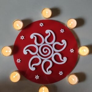 A-05: Acrylic Spiral-paisley Design